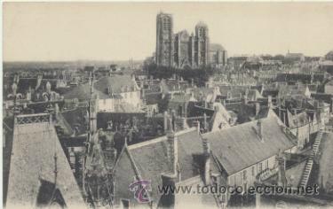 Postais: Bourges.- Vue General. Franqueado y fechado en 1914.