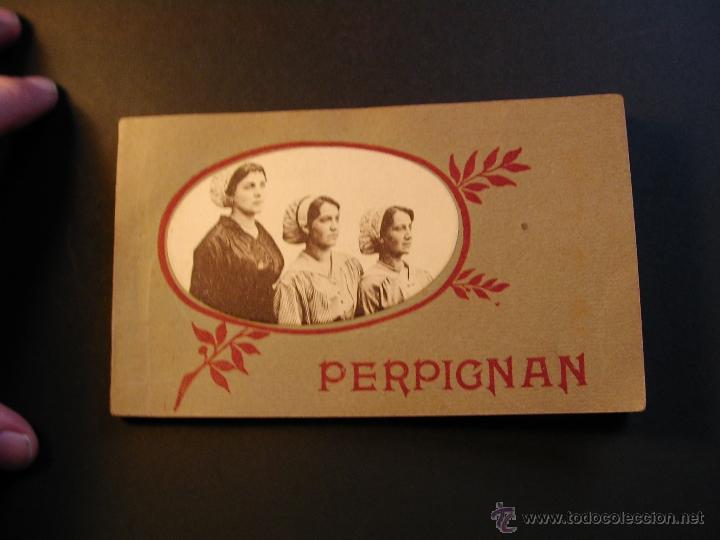 Postales: Librito de 12 antiguas postales de Perpignan. - Foto 1