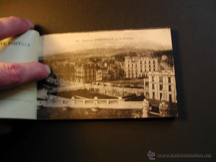 Postales: Librito de 12 antiguas postales de Perpignan. - Foto 12