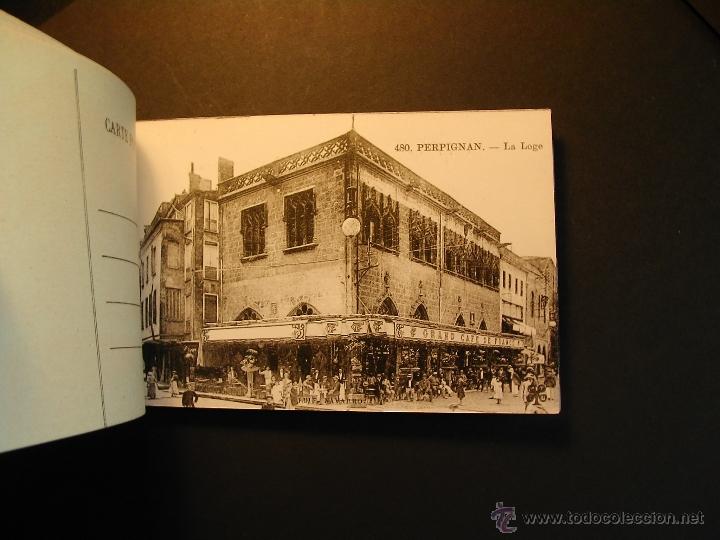 Postales: Librito de 12 antiguas postales de Perpignan. - Foto 13