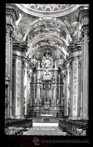 Postales: Iglesia de la Abad&iacute;a de MELK, N. OE. ALTAR ALTO