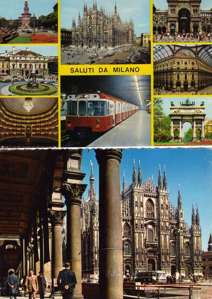 Postales: DOS POSTALES DE MIL&Aacute;N - Foto 1