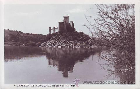 Postales: CASTELO DE ALMOUROL no leito do Rio Tejo. Colec&ccedil;ao Passaporte (LOTY).