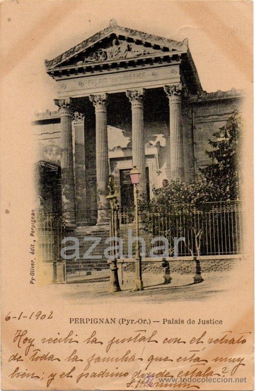 Postales: FRANCIA, PERPIGNAN, PALAIS DE JUSTICE - Foto 1