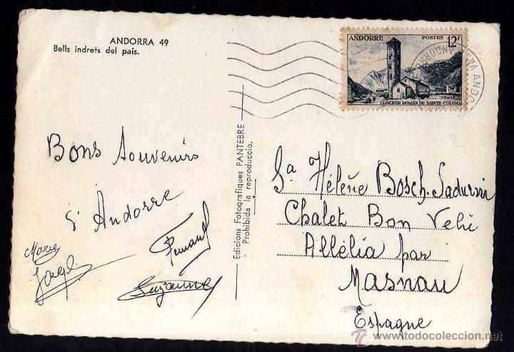 Postales: Postal de Andorra. Circulada - Foto 2
