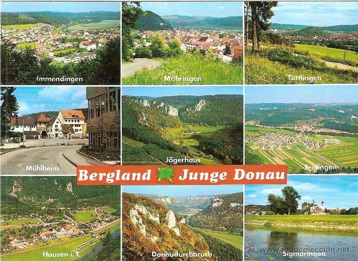 Cartoline: BERGLAND JUNGE DONAU, BADEN W&Uuml;RTTEMBERG (ALEMANIA) - WERNER N&ordm; 200/87 - SIN CIRCULAR