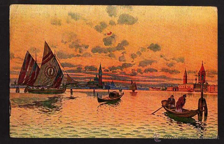 Postales: Postal de Venecia. Circulada 1920 - Foto 1