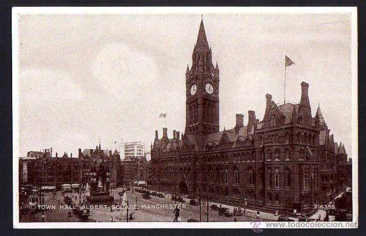 Postais: Town Hall Albert square. Manchester. No circulada. Valentine's post card