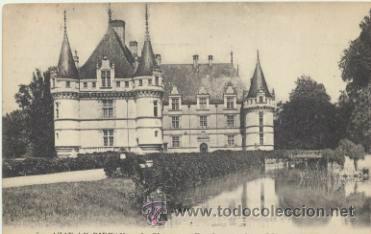 Postales: Azay-le-Rideau.- Le Ch&acirc;teau. Franqueado y fechado en 1932.