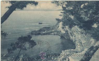 Postales: Toulon.- Une calanque au Cap Brun.  Franqueado y fechado en 1926.