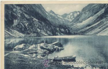 Postales: Gauterets.- Le lac de Gaube. Franqueado y fechado en 1932.