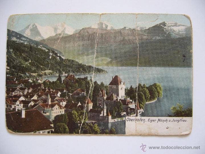 Postcards: Postal. Austria. Eiger M&ouml;nch u Jungfrau. No Circulada. Se&ntilde;ales de uso. Ver foto.