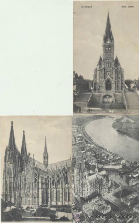 Cartes Postales: Alemania.Lote de 3 postales:Kohl (2) y Lembach.Franqueadas y fechadas: 1907,9,10.
