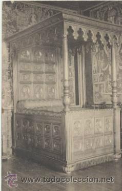Postcards: Chateau de Pau.- Chambre d&acute;Henri IV. Franqueado y fechado en 1905.