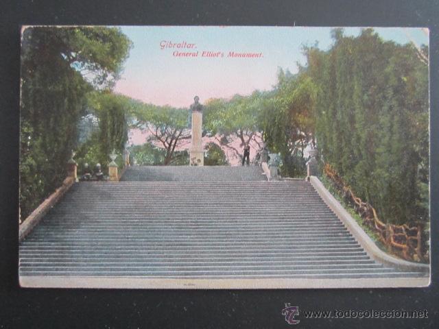 Postales: POstal Gibraltar. General Elliot&acute;s Monument. - Foto 1