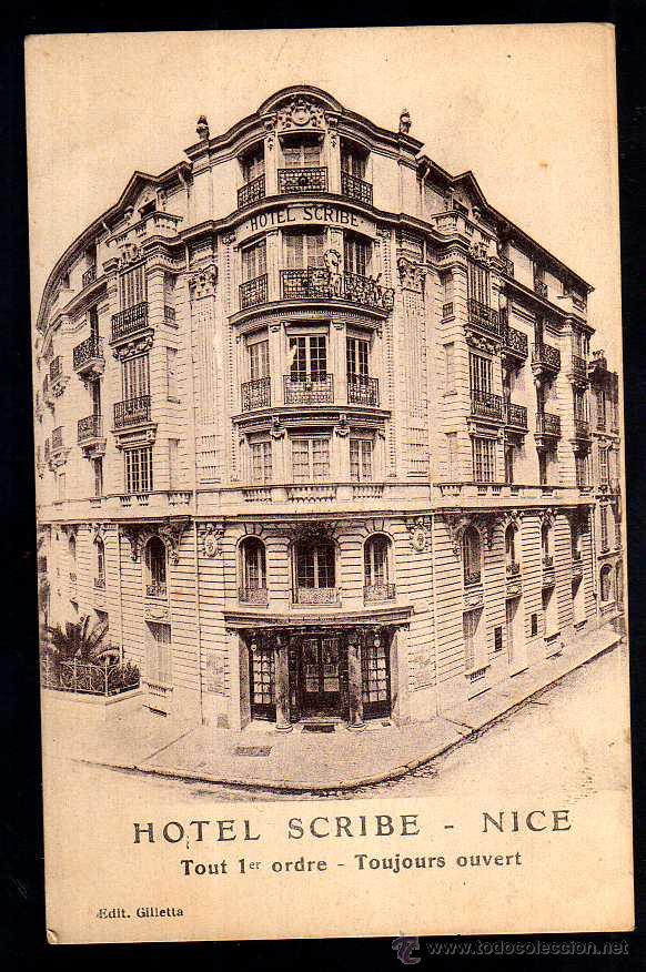 Postales: Hotel. Scribe. Nice. No circulada. - Foto 1