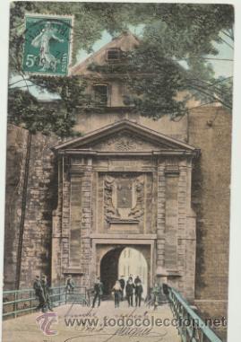Postais: Belfort.- La porte de Brisach. Franqueado y fechado.