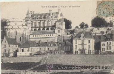 Cartes Postales: Amboise.- Le Ch&agrave;teau.   Franqueado y fechado en 1905.