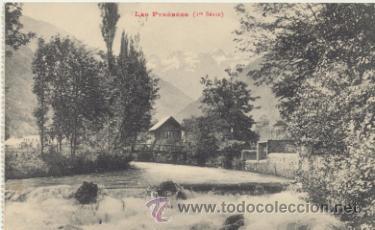 Postais: Luchon.- Chute de la Pique. Franqueado y fechado en 1916.