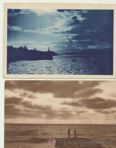 Postais: Portugal. Lote de 2 postales. Franqueadas y fechadas.