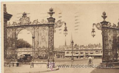 Postais: Nancy.- La Ville aux Portes D&acute;Or. Franqueado y fechado en 1931.