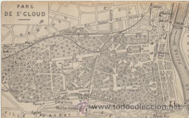 Postales: Parc sw St Cloud. Mapa. - Foto 1