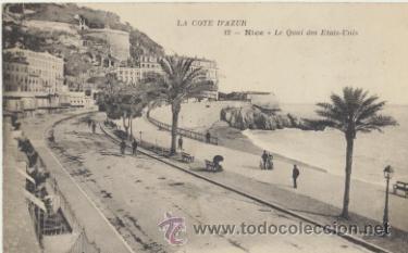 Postkarten: Nice.- Le Quai des Estats-Unis.  Franqueado y fechado en 1926.