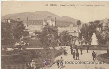 Postkarten: Nice.-jardins Albert I et Casino Municipal. Franqueado y fechado en 1931.