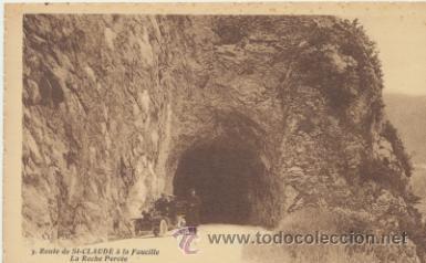 Postales: Route de St. Caude.- La Roche Perc&eacute;e. - Foto 1