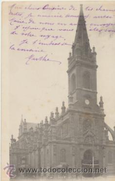 Postales: Rouen.- Eglise Saint-Sever. Franqueado y fechado en 1903.