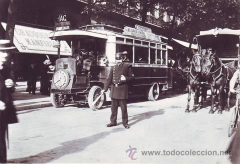 Postales: PARIS 1900 (2) La circulation sur un boulevard. Photo Desoye.