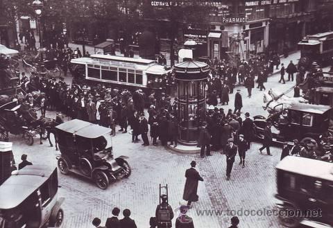 Postales: PARIS 1900 (14) La sortie des bureaux. Photo Desoye.