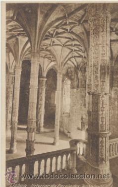 Postales: Lisboa.- Interior da Egreja dos Jeronimos. - Foto 1