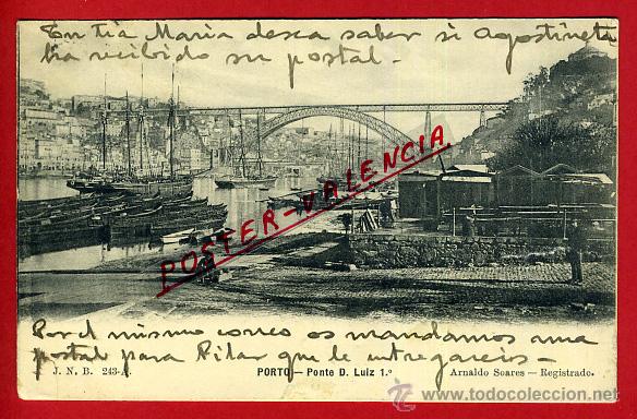 Postkarten: POSTAL PORTO, PORTUGAL, PUENTE D. LUIZ, P93566