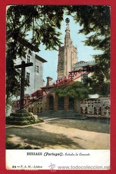 Cartoline: POSTAL BUSSACO, PORTUGAL, ENTRADA DO CONVENTO, P93575