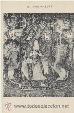 Postcards: Mus&eacute;e de cluny.- La dame a &aacute; la Licorne.