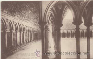 Postais: Le Mont-St.Michele.- Le Clo&icirc;tre.