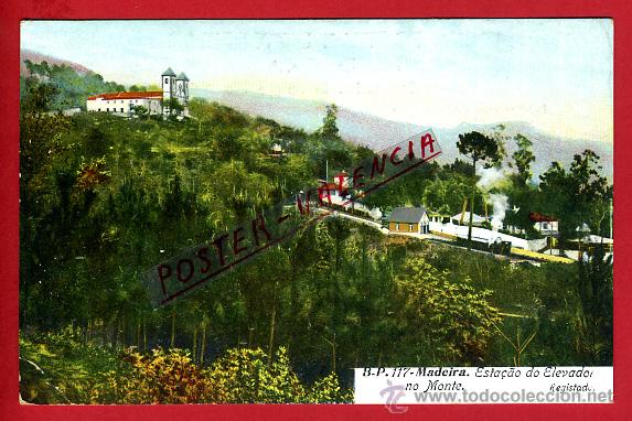 Cartoline: POSTAL, MADEIRA, PORTUGAL, ESTACION DO ELEVADOR NO MONTE, P93603