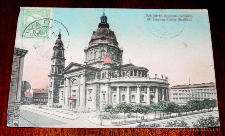 Postales: POSTAL DE BUDAPEST, HUNGRIA, HUNGARY, ST. STEPHAN KIRCHE (BASILIKA), CIRCULADA.