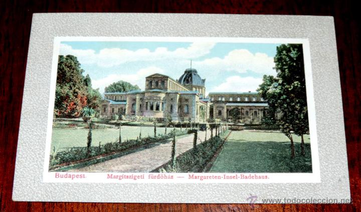 Postales: POSTAL DE BUDAPEST, HUNGRIA, MARGITSZIGETI FURDOHAZ - MARGARETEN INSEL BADEHAUS, NO CIRCULADA.