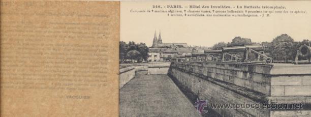 Postais: Paris.- L&acute;Hotel des Invalides.  Libro con 20 Postales. Principios siglo XX.