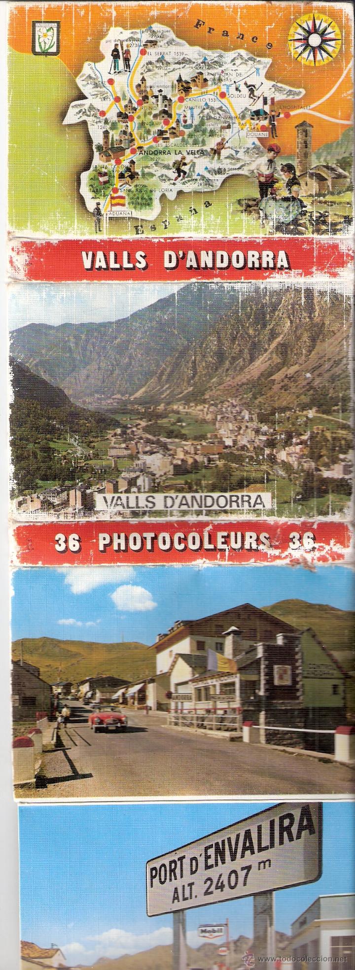 Cartoline: Valls d' Andorra. 36 photocoleurs. 8 x 11 cmtrs.