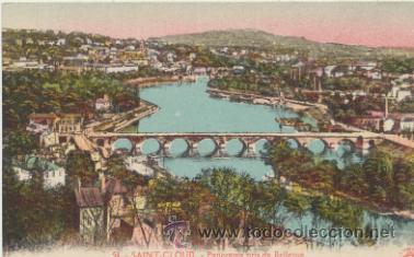 Postales: Saint Cloud.- Panorama pris de Bellevue. - Foto 1