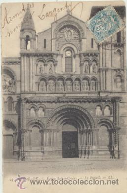 Postcards: Bordeaux.- Eglise Sainte-Croix. Franqueado y fechado en 1903.