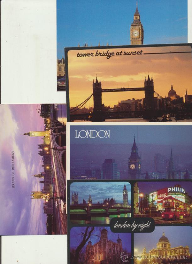 Postales: Londres.- Lote de 5 postales. - Foto 1