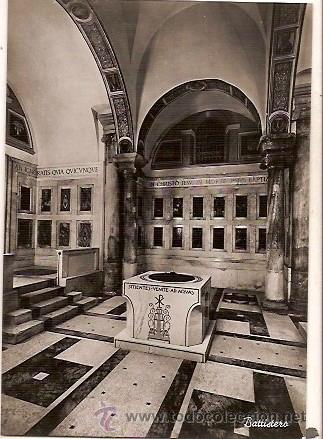 Cartes Postales: ANTIGUA POSTAL BASILICA DI SAN PAOLO BATTISTERIO VERA FOTOGRAFIA