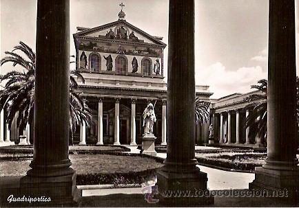 Cartes Postales: ANTIGUA POSTAL BASILICA DI SAN PAOLO QUADRIPORTICO VERA FOTOGRAFIA