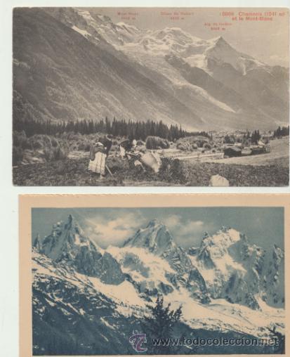 Postales: Chamonix. Lote de 2 postales. - Foto 1