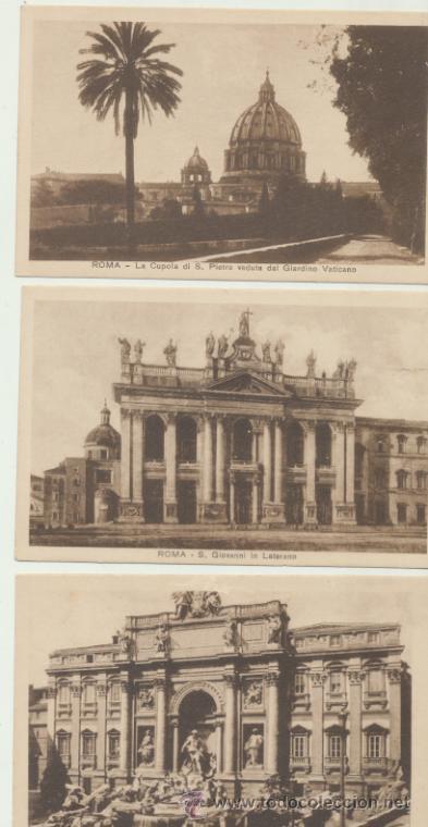Postales: Roma.- Lote de 3 postales. - Foto 1