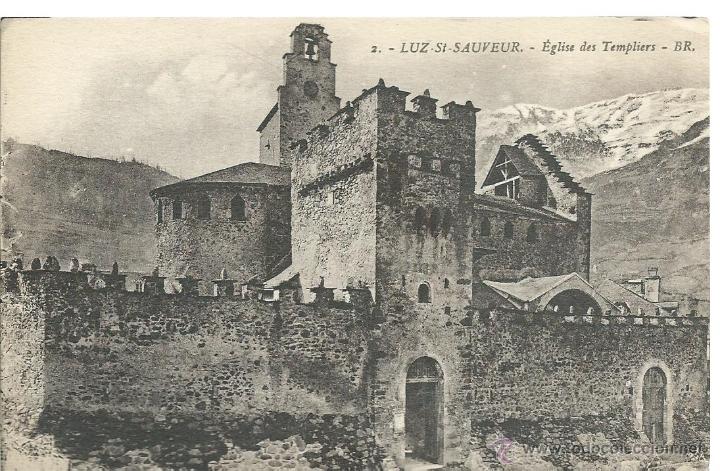 Cartoline: POSTAL DE LUZ N&ordm;  2  St SAUVEUR - IGLESIA DE LOS TEMPLARIOS SIN CIRCULAR A&Ntilde;OS 30 FOTO BORDEAUX